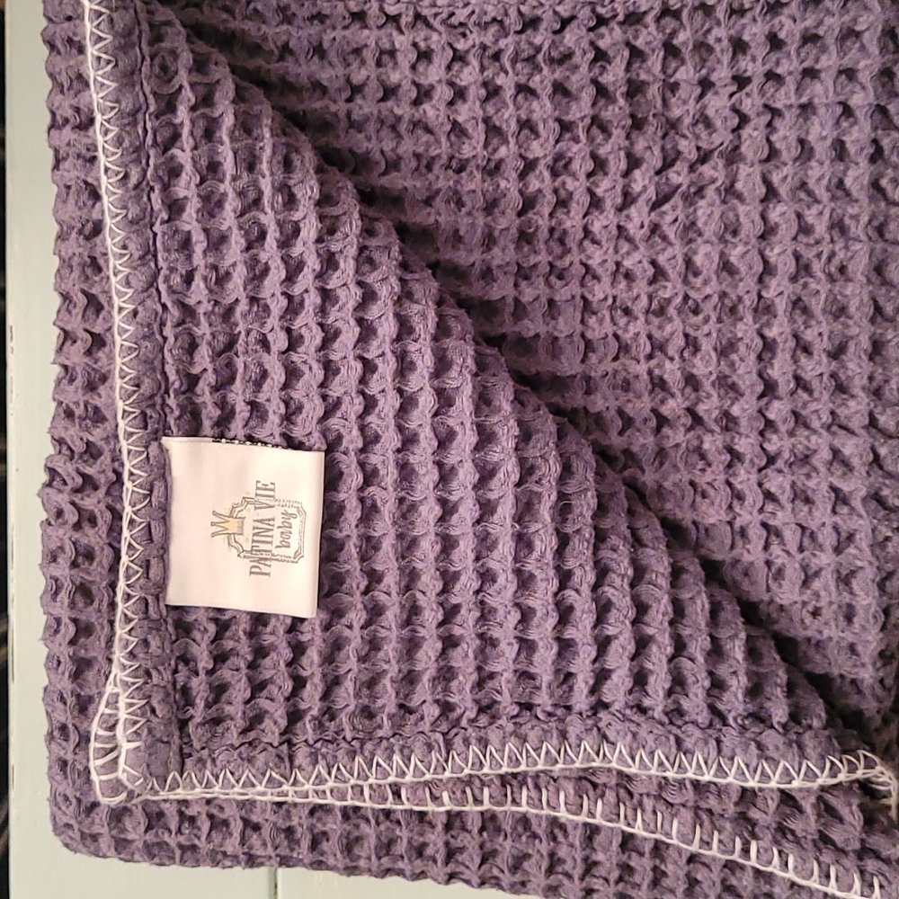 PATINA VIE WAFFLE BABY BLANKET